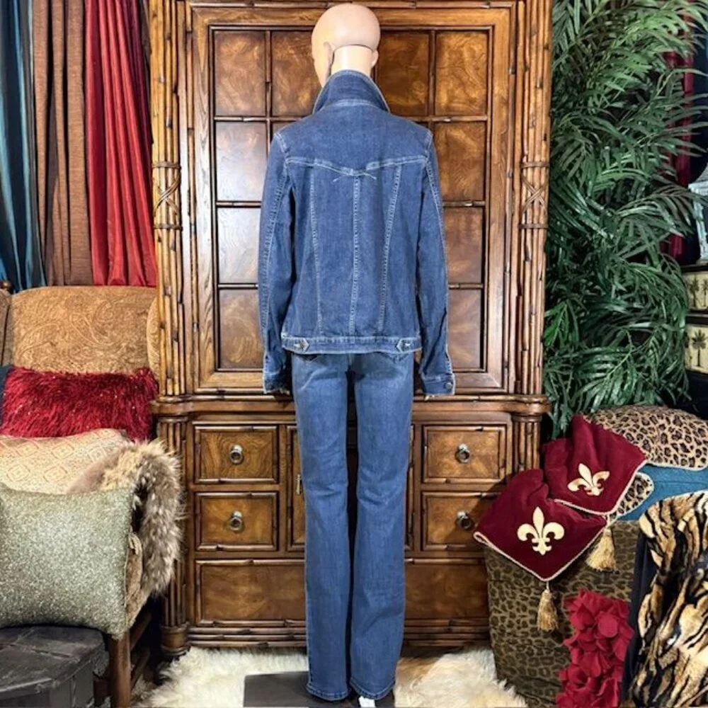 Riders by Lee Indigo Stretch Denim Jacket - Picture 5 of 14